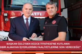 Başkan Özlü’den Düzce İtfaiyesi’ne Ziyaret: