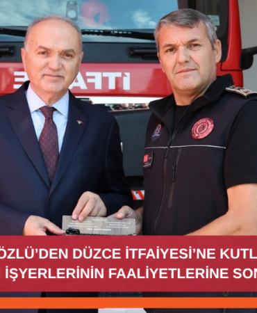 Başkan Özlü’den Düzce İtfaiyesi’ne Ziyaret:
