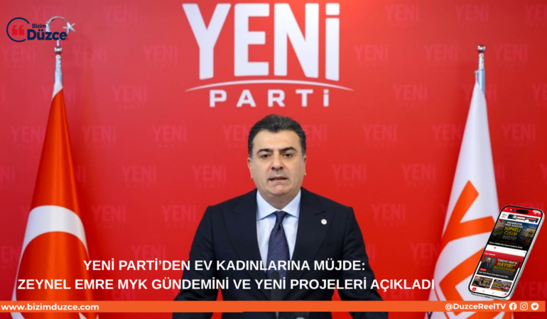 YENİ Parti’den Ev Kadınlarına Devlet Sigortası Müjdesi!