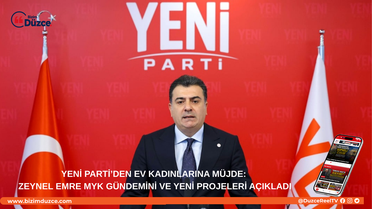 YENİ Parti’den Ev Kadınlarına Devlet Sigortası Müjdesi! YENİ Parti’den Ev Kadınlarına Devlet Sigortası Müjdesi!