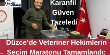 Düzce Veteriner Hekimleri Odası’nda Şerif Ali Karanfil Güven Tazeledi