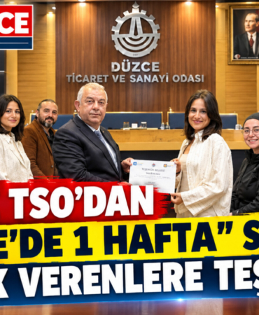 DÜZCE TSO’DAN "DÜZCE’DE 1 HAFTA" SERİSİNE DESTEK VERENLERE TEŞEKKÜR DÜZCE TSO’DAN "DÜZCE’DE 1 HAFTA" SERİSİNE DESTEK VERENLERE TEŞEKKÜR