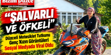 Düzceli Motosiklet Tutkunu Genç Kızın Görüntüleri Sosyal Medyada Viral Oldu!