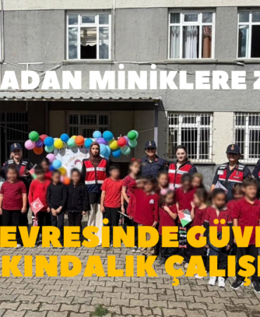 JANDARMADAN MİNİKLERE ZİYARET: