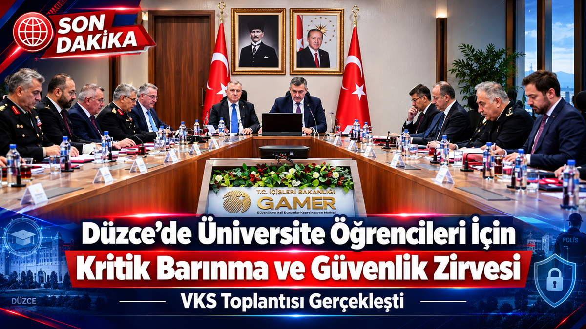 Düzce’de Öğrenciler İçin Kritik Yurt ve Güvenlik Zirvesi Düzce’de Öğrenciler İçin Kritik Yurt ve Güvenlik Zirvesi