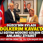 ABDÜLKERİM KAVAL’DAN İL MİLLİ EĞİTİM MÜDÜRÜ GÜLŞEN ÖZER’E ANLAMLI ZİYARET!