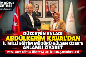 ABDÜLKERİM KAVAL’DAN İL MİLLİ EĞİTİM MÜDÜRÜ GÜLŞEN ÖZER’E ANLAMLI ZİYARET!