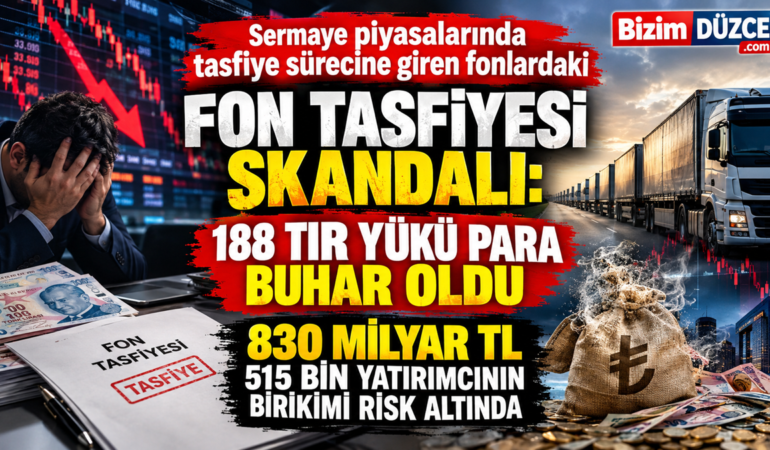 Fon Tasfiyesi Skandalı: 188 Tır Yükü Paranın Akıbeti Merak Ediliyor