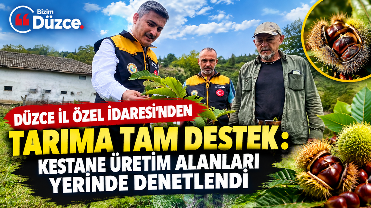 DÜZCE İL ÖZEL İDARESİ'NDEN TARIMA TAM DESTEK: