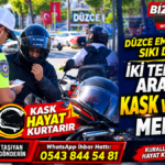 Düzce Emniyetinden İki Tekerlekli Araçlara Sıkı Denetim: