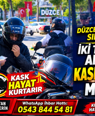 Düzce Emniyetinden İki Tekerlekli Araçlara Sıkı Denetim: