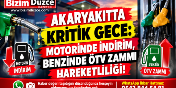 MOTORİNDE İNDİRİM, BENZİNDE ÖTV ZAMMI HAREKETLİLİĞİ!
