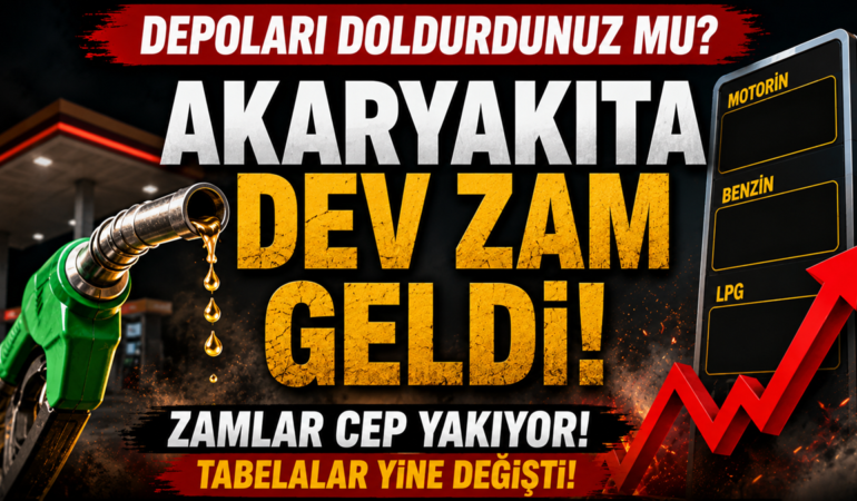 Sürücülere Kötü Haber: Benzine ve Motorine Dev Zam Geldi!