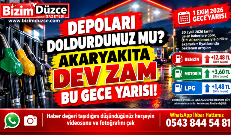 BU GECE YARISI TARİHİ ZAM GELİYOR