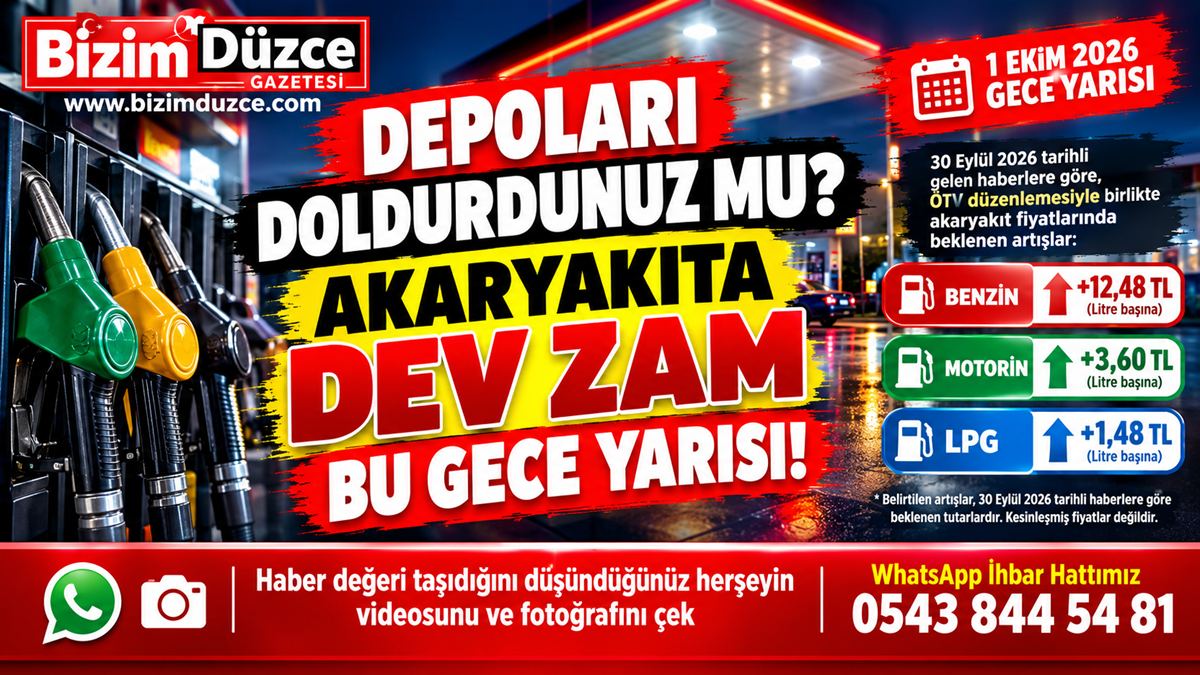 BU GECE YARISI TARİHİ ZAM GELİYOR