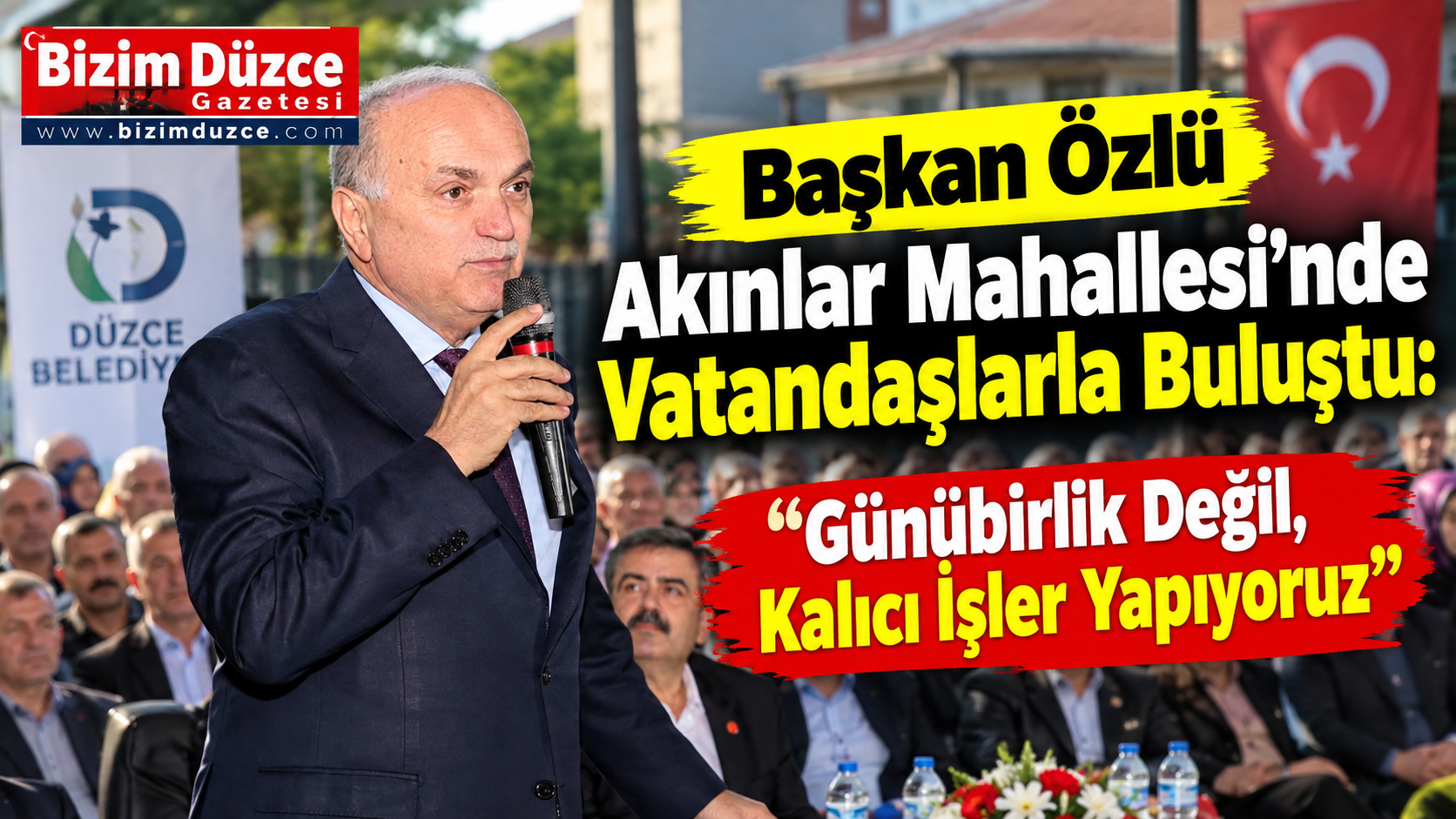 Başkan Özlü Akınlar Mahallesi’nde Vatandaşlarla Buluştu: