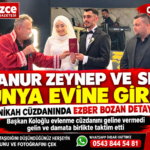 CUMAYERİ’NDE MUTLU GÜN: LİVANUR ZEYNEP VE SEFA DÜNYA EVİNE GİRDİ
