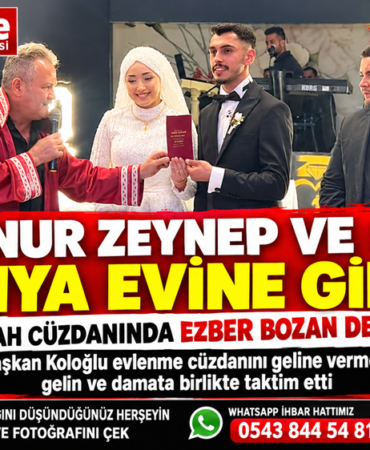 CUMAYERİ’NDE MUTLU GÜN: LİVANUR ZEYNEP VE SEFA DÜNYA EVİNE GİRDİ