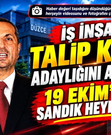 İş İnsanı Talip Kuriş Adaylığını Açıkladı: