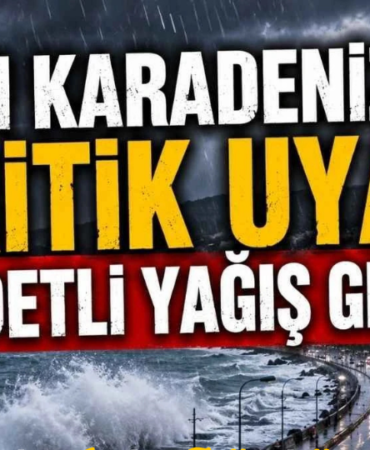 BATI KARADENİZ İÇİN KRİTİK UYARI: KUVVETLİ FIRTINA GELİYOR!