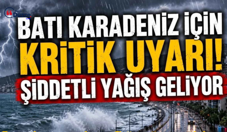 BATI KARADENİZ İÇİN KRİTİK UYARI: KUVVETLİ FIRTINA GELİYOR!