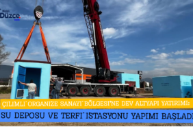 ÇİLİMLİ ORGANİZE SANAYİ BÖLGESİ’NE SU DEPOSU VE TERFİ İSTASYONU YAPIMI BAŞLADI