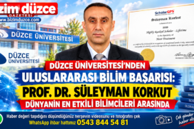 PROF. DR. SÜLEYMAN KORKUT DÜNYANIN EN ETKİLİ BİLİMCİLERİ ARASINDA