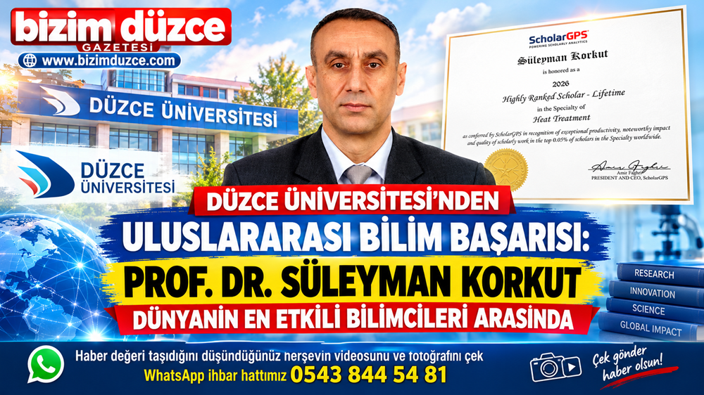 PROF. DR. SÜLEYMAN KORKUT DÜNYANIN EN ETKİLİ BİLİMCİLERİ ARASINDA
