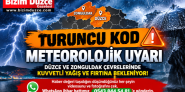 Düzce ve Zonguldak İçin "Aşırı Yağış" Uyarısı: