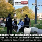 Millet Bahçesi'nde Yere İzmarit Atanlara Ceza Kesildi!