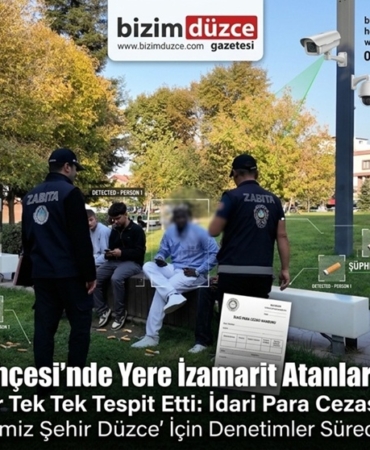 Millet Bahçesi'nde Yere İzmarit Atanlara Ceza Kesildi!