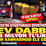 Düzce'de Filim Sahnelerini Aratmayan Uyuşturucu Operasyonu