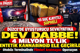 Düzce'de Filim Sahnelerini Aratmayan Uyuşturucu Operasyonu