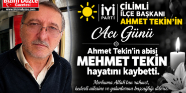 MEHMET TEKİN HAYATINI KAYBETTİ