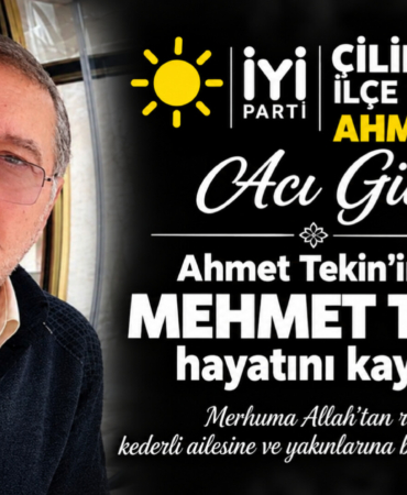 MEHMET TEKİN HAYATINI KAYBETTİ