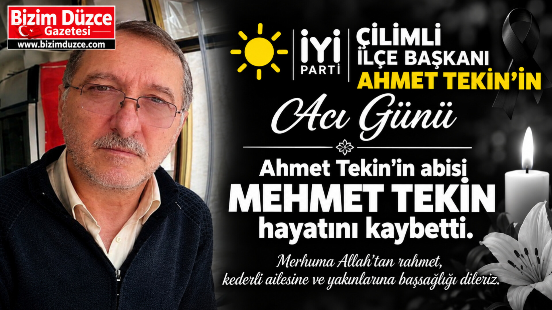 MEHMET TEKİN HAYATINI KAYBETTİ