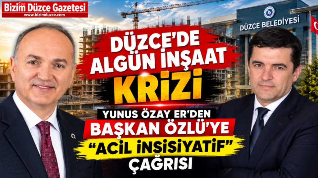 YUNUS ÖZAY ER’DEN BAŞKAN ÖZLÜ’YE "ACİL İNSİSİYATİF" ÇAĞRISI