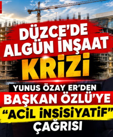 YUNUS ÖZAY ER’DEN BAŞKAN ÖZLÜ’YE "ACİL İNSİSİYATİF" ÇAĞRISI