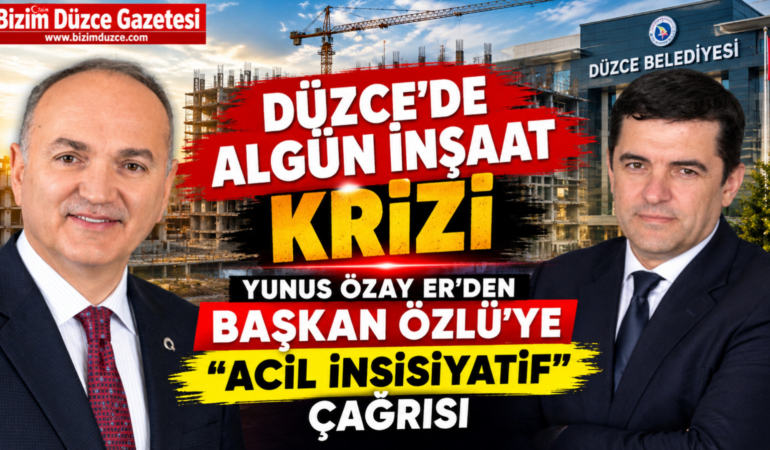 YUNUS ÖZAY ER’DEN BAŞKAN ÖZLÜ’YE "ACİL İNSİSİYATİF" ÇAĞRISI
