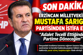 Mustafa Sarıgül Partisinden İstifa Etti: