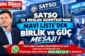 SATSO 13. Meslek Komitesi’nde Mavi Liste’den Birlik ve Güç Mesajı!