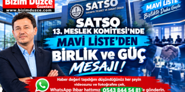 SATSO 13. Meslek Komitesi’nde Mavi Liste’den Birlik ve Güç Mesajı!