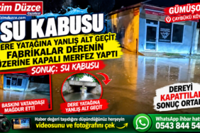 GÜMÜŞOVA ÇAYBÜKÜ KÖYÜ'NDE SU KABUSU GERİ DÖNDÜ