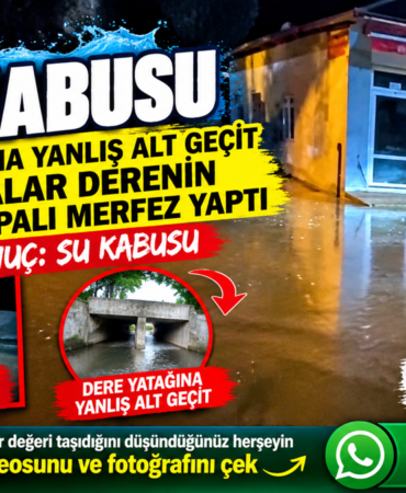 GÜMÜŞOVA ÇAYBÜKÜ KÖYÜ'NDE SU KABUSU GERİ DÖNDÜ