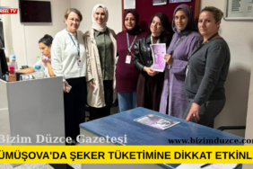 GÜMÜŞOVA'DA ŞEKER TÜKETİMİNE DİKKAT ETKİNLİĞİ