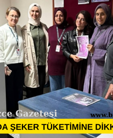 GÜMÜŞOVA'DA ŞEKER TÜKETİMİNE DİKKAT ETKİNLİĞİ