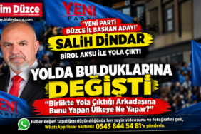 Yeni Parti Düzce’de Salih Dindar’a Partililerden Tepki