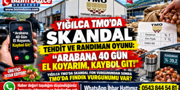 Yığılca TMO’da Skandal Tehdit ve Randıman Oyunu: