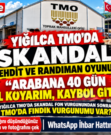 Yığılca TMO’da Skandal Tehdit ve Randıman Oyunu: