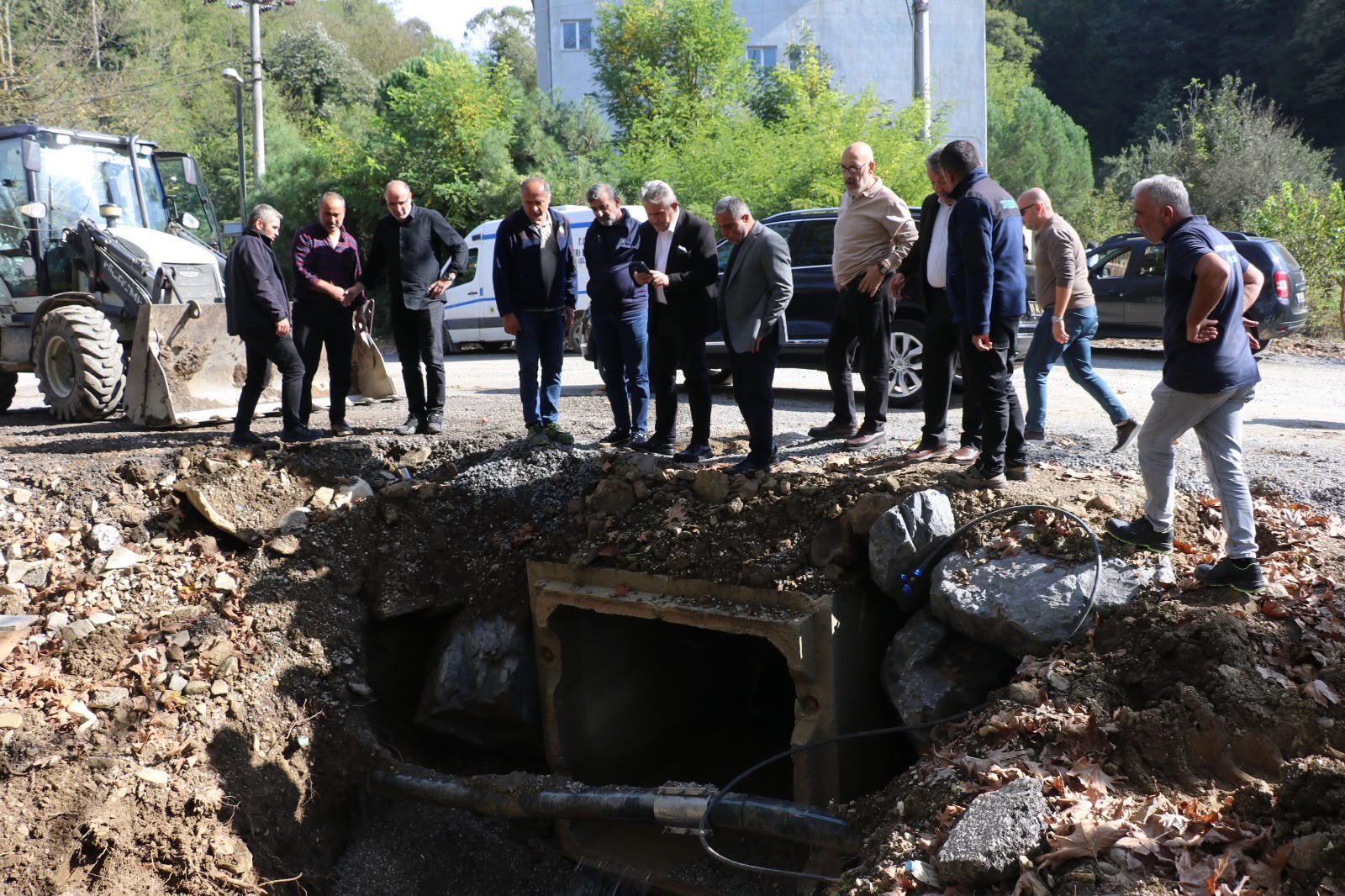 Cumayeri’nde İçme Suyu Kaynağı ve İsale Hattında Çalışmaları Sürüyor